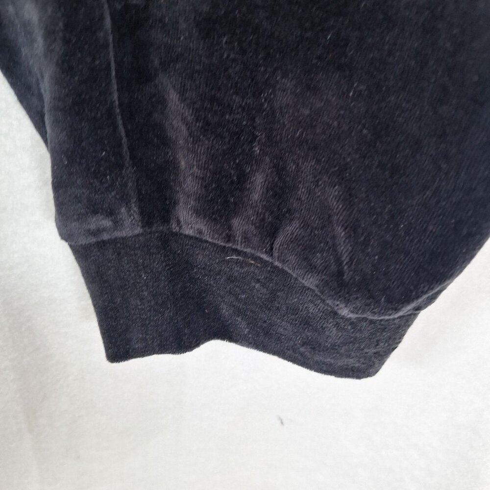 Vintage Juicy Courture Black Drawstring Velvet Sweatpants size XL - Picture 6 of 6